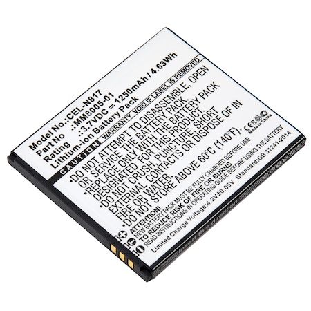 Ultralast Cell Phone Battery, Quest Quest N817, Quest Uhura Quest MM8005-01 CEL-N817